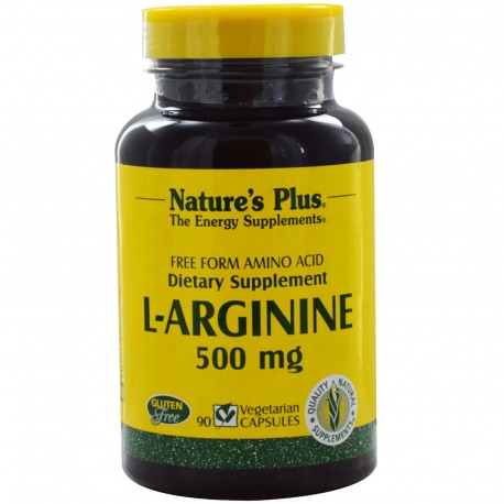 Nature's Plus L-Arginine 500 mg 90 Veggie Capsules