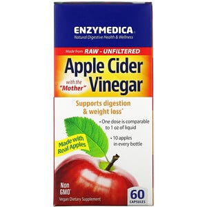 Enzymedica Apple Cider Vinegar 60 Capsules