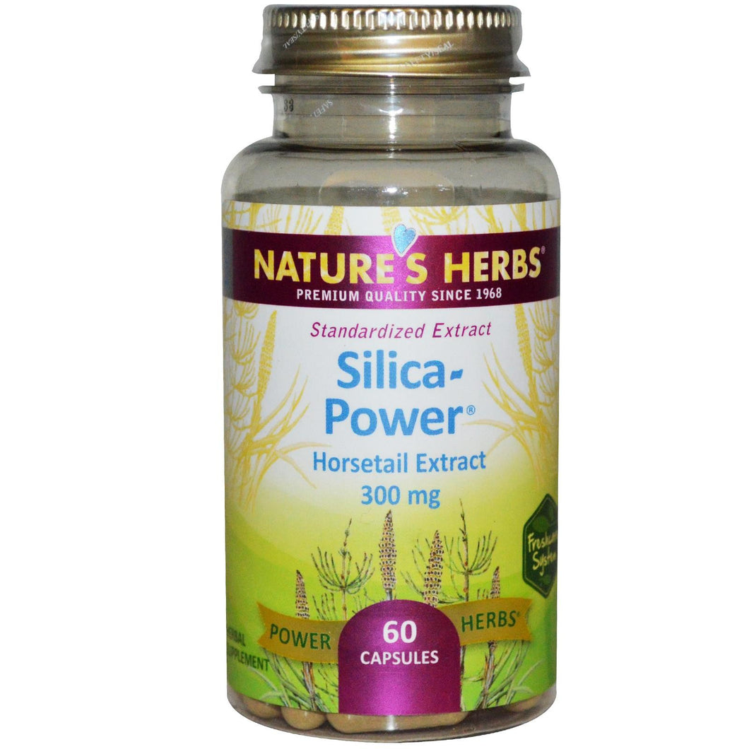 Nature's Herbs Silica-Power 300 mg 60 Capsules - Herbal Supplement
