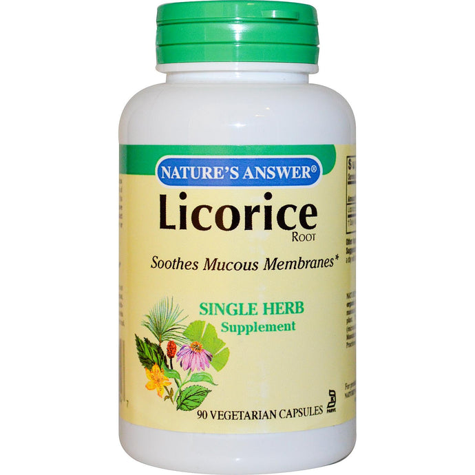 Nature's Answer Licorice Root 90 Veggie Capsules