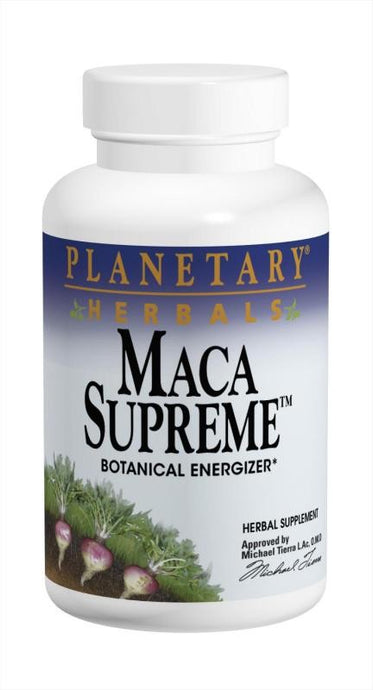 Planetary Herbals Maca Supreme 600 mg 100 Capsules - Herbal Supplement