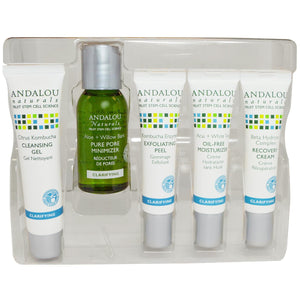 Andalou Naturals Clarifying Skin Care Essentials 5 Piece KIt