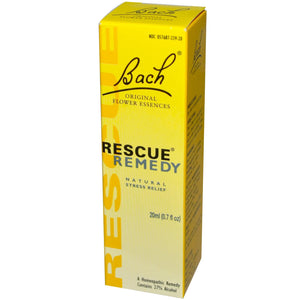 Bach Original Flower Essences Rescue Remedy Natural Stress Relief 20 ml 0.7 fl oz