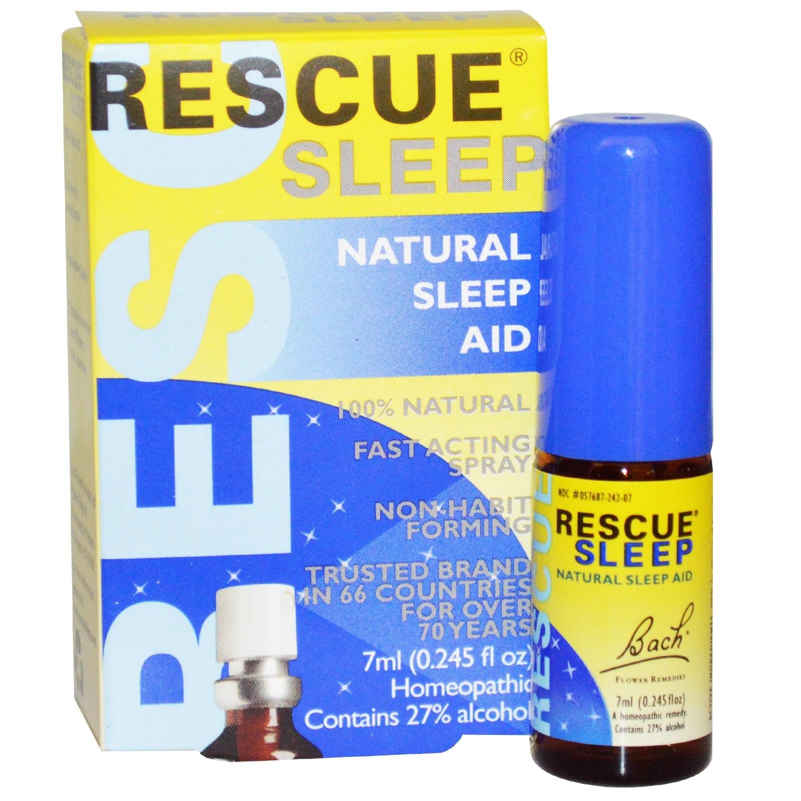 Bach, Original Flower Remedies, Rescue Sleep, Natural Sleep Aid, 0.7 fl oz (20 ml) Spray