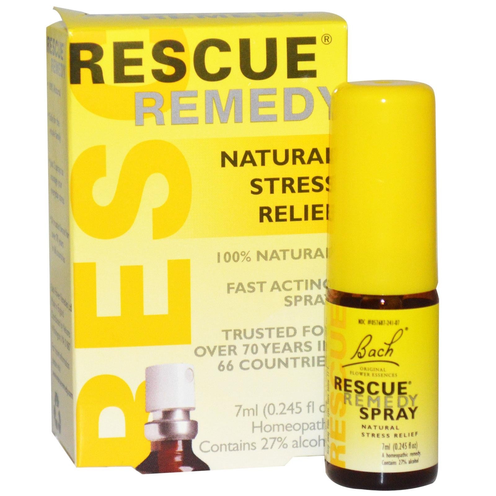 Bach Original Flower Essences Natural Stress Relief Spray 7 ml 0.245 fl oz