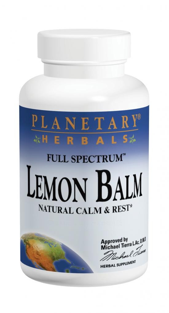 Planetary Herbals, Lemon Balm, Full Spectrum, 500 mg, 120 Capsules