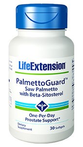 TWIN PACK- 2 X Life Extension, Saw Palmetto, PalmettoGuard, (2 X 30 Softgels)