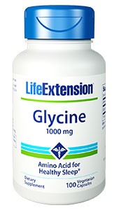 Life Extension Glycine 1000mg 100 Capsules - Dietary Supplement