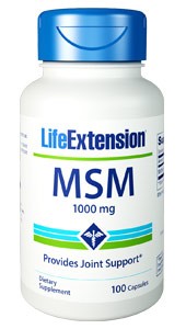Life Extension MSM 1000mg 100 Capsules - Dietary Supplement