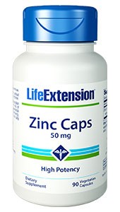 Life Extension, Zinc Caps, High Potency, 50 mg, 90 Veggie Caps