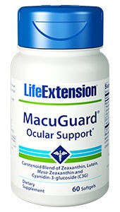 Life Extension MacuGuard Ocular Support with C3G 60 SoftGels