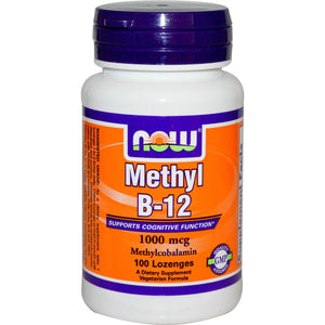 Now Foods Methyl B-12 1000mcg 100 Lozenges - Dietary Supplement