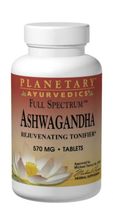 Planetary Herbals, Ayurvedics, Full Spectrum, Ashwagandha, 570 mg, 60 Tablets