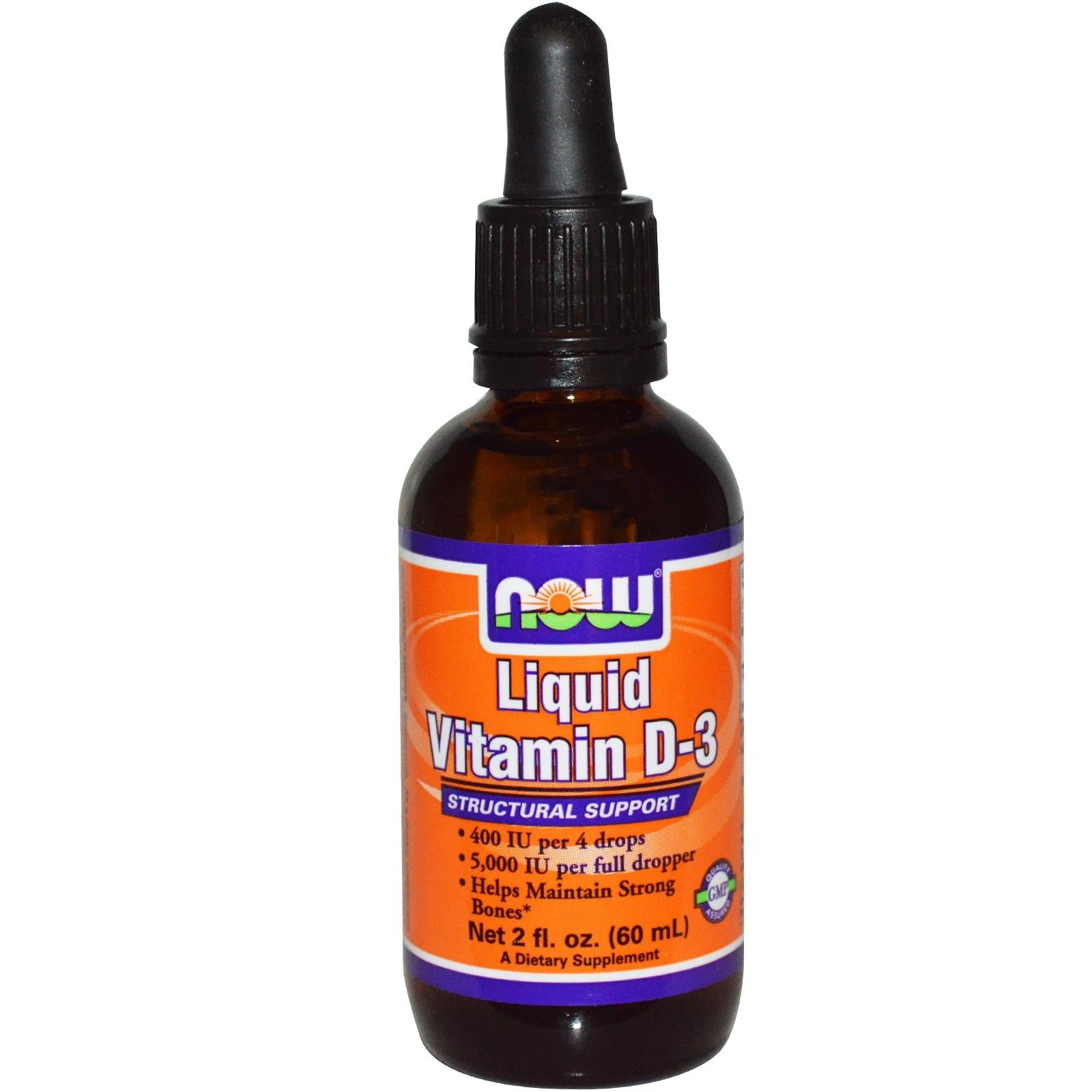 Now Foods, Vitamin D-3, Liquid, 59 ml, 2 fl oz