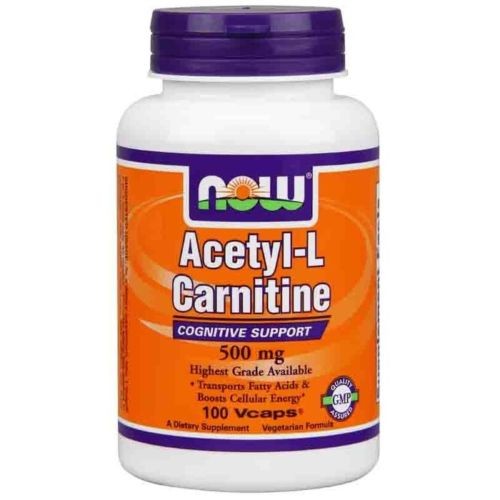Now Foods Acetyl-L Carnitine 500mg 100 VCaps