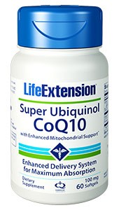 Life Extension Super Ubiquinol CoQ10 100 mg 60 Softgels