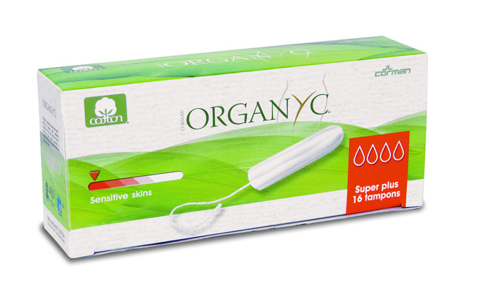 Corman, Organyc, Cotton Tampons, Super Plus, 16 Pack