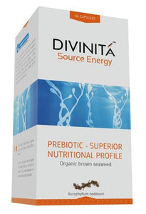 Divinita' Source Energy, Prebiotic, Organic Brown Seaweed, 60 Capsules