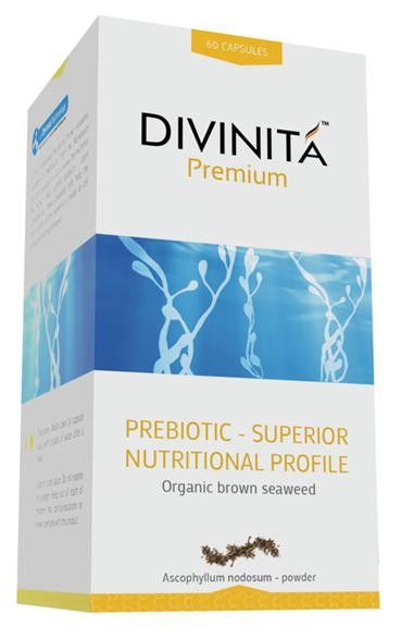 Divinita' Premium, Prebiotic, Organic Brown Seaweed, 60 Capsules