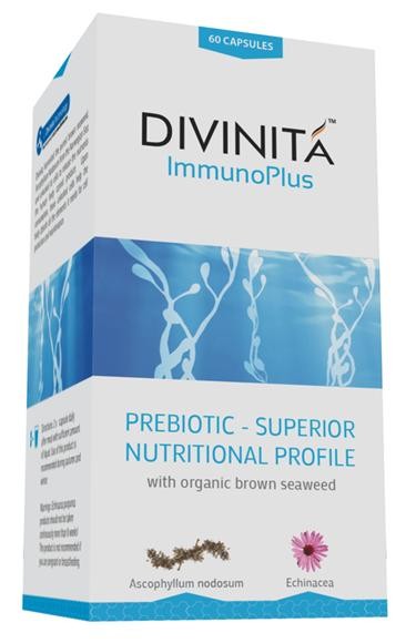 Divinita', ImmunoPlus, Prebiotic, Organic Brown Seaweed, 60 Capsules