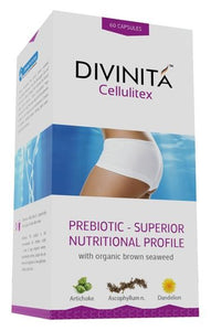Divinita', Cellulitex, Prebiotic, Organic Brown Seaweed, 60 Capsules