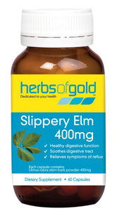 Herbs of Gold, Slippery Elm, 400 mg, 60 Vcaps
