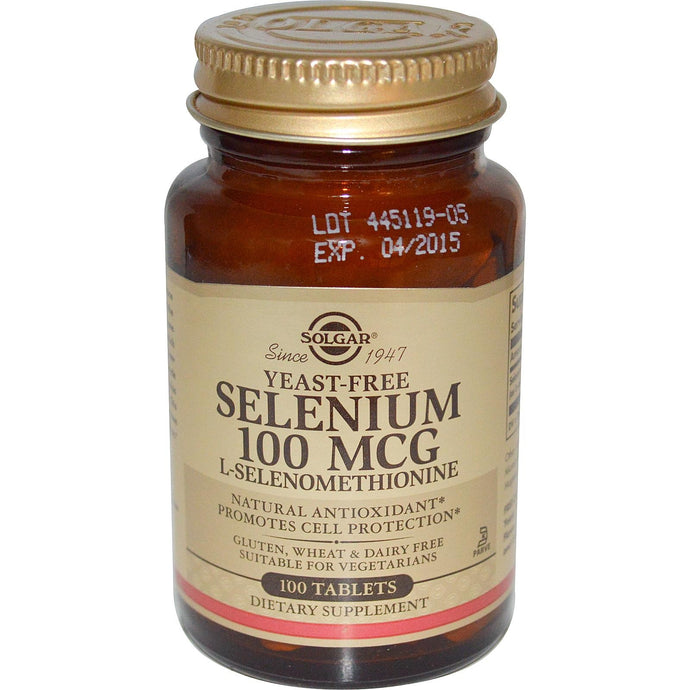 Solgar Selenium Yeast Free 100 mcg 100 Tablets - Dietary Supplement
