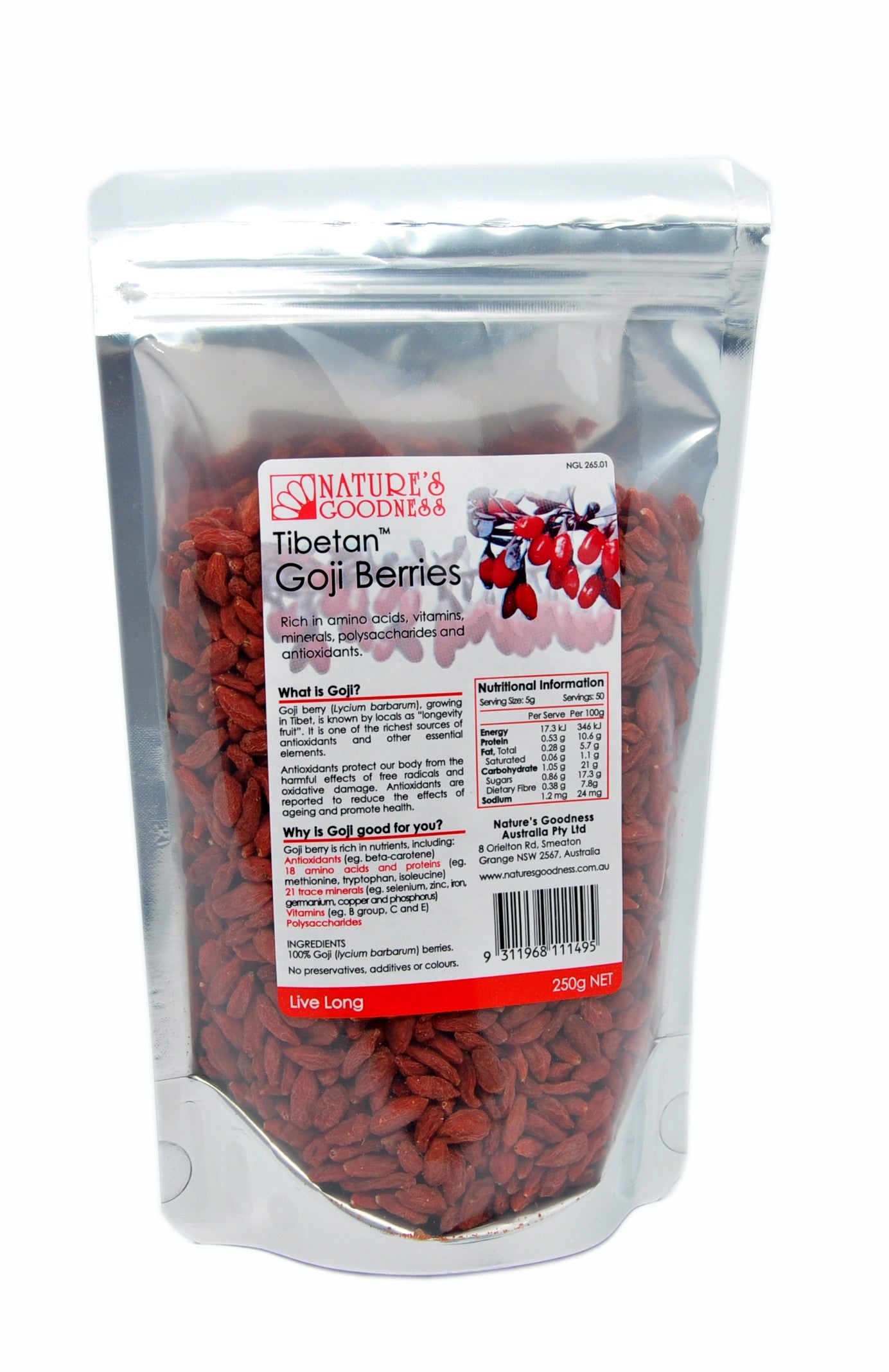 Nature's Goodness, Tibetan Goji Berries, 250 g ... VOLUME DISCOUNT