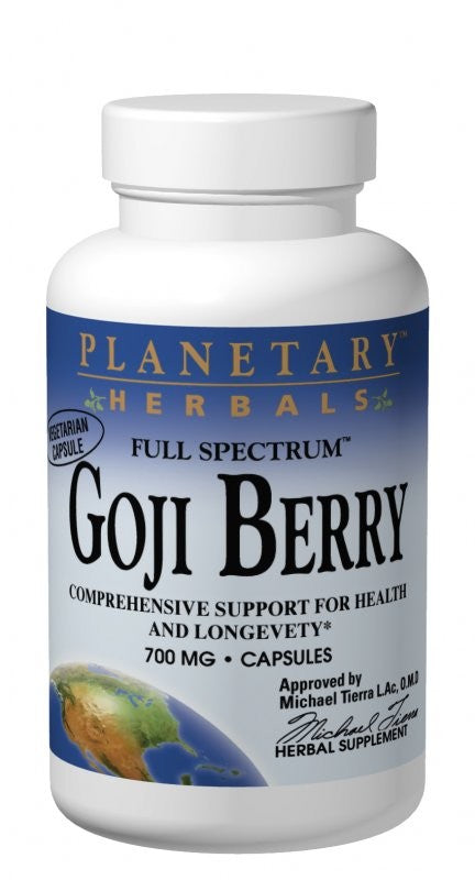Planetary Herbals, Full-Spectrum, Goji Berry, 700 mg, 180 Capsules