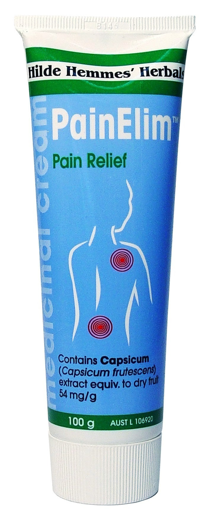 Hilde Hemmes Herbal's, PainElim Cream, 100 g