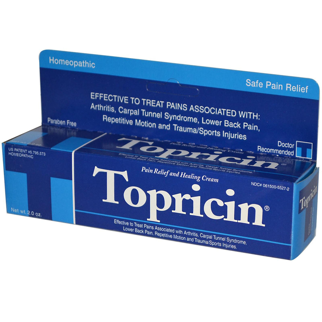 Topricin, Pain Relief & Healing Cream, 60g, 2.0 oz