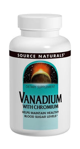 Source Naturals Vanadium with Chromium 90 Tablets - Dietary Supplement