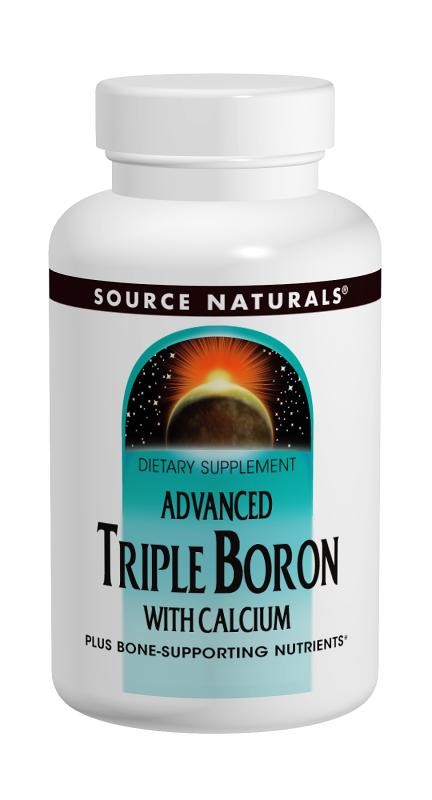 Source Naturals Advanced Triple Boron with Calcium 200 Capsules