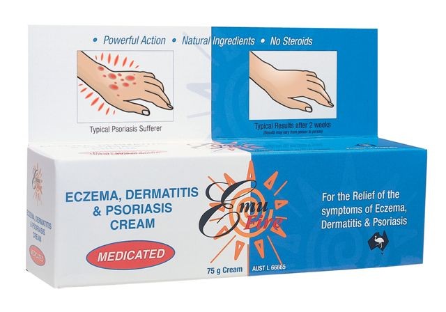 Emu Fire, Eczema, Dermatitis & Psoriasis Cream, 75 g