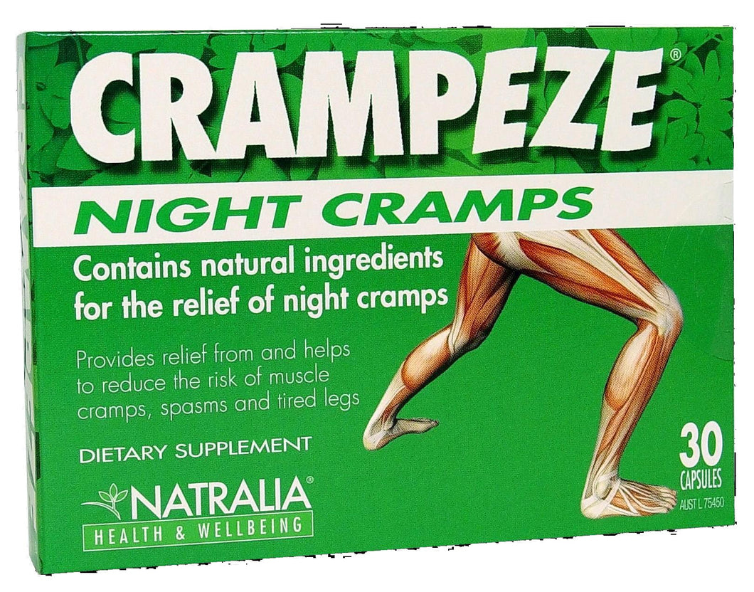 Natralia Health & Wellbeing, Crampeze, Night Cramps, 30 Capsules