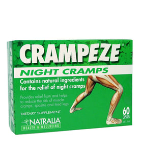 Natralia, Health & Wellbeing, Crampeze Night Cramps, 60 Capsules