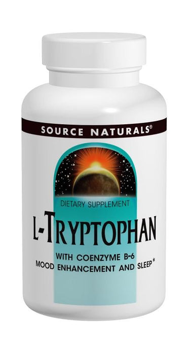 Source Naturals L-Tryptophan with Coenzyme B-6 500mg 60 Tablets