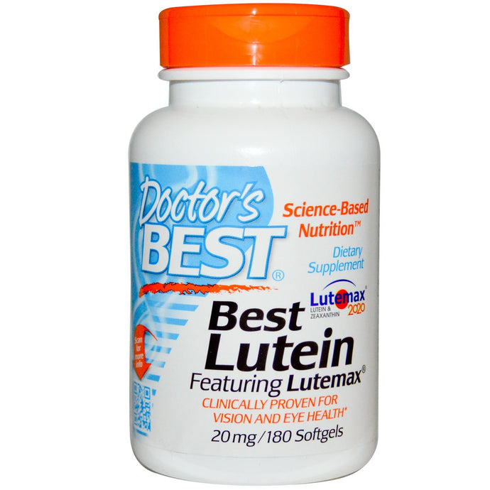 Doctor's Best Best Lutein Featuring Lutemax 180 Softgels