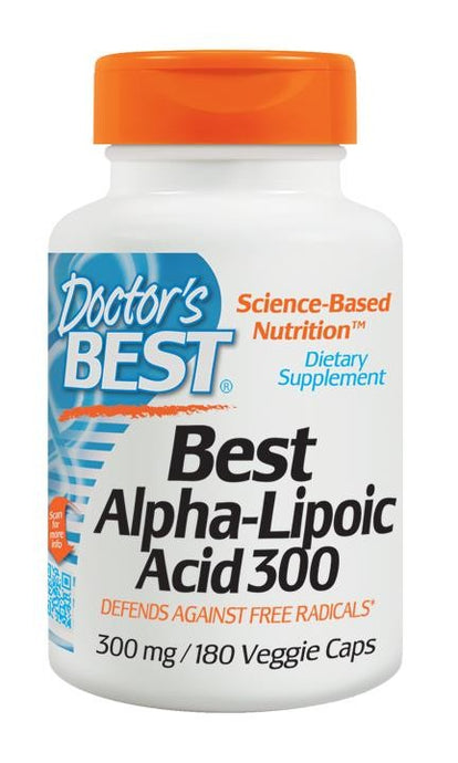 Doctor's Best Best Alpha Lipoic Acid 300 300mg 180 Veggie Capsules
