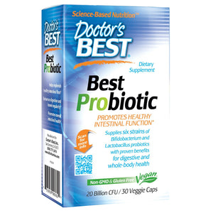 Doctor's Best, Best Probiotic, 20 Billion CFU, 30 Veggie Caps