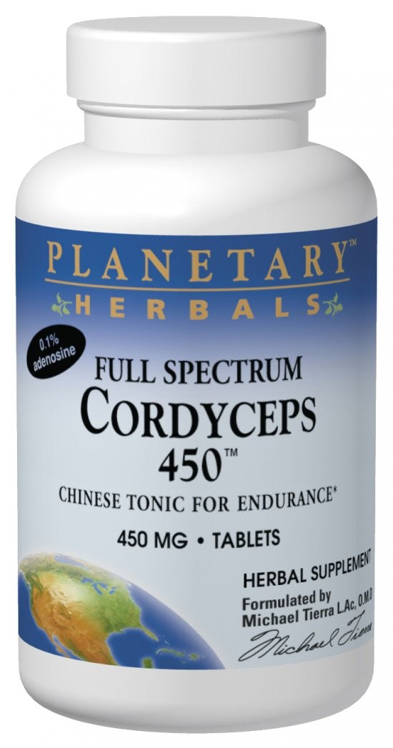 Planetary Herbals, Cordyceps 450, Full Spectrum, 450 mg, 120 Tablets