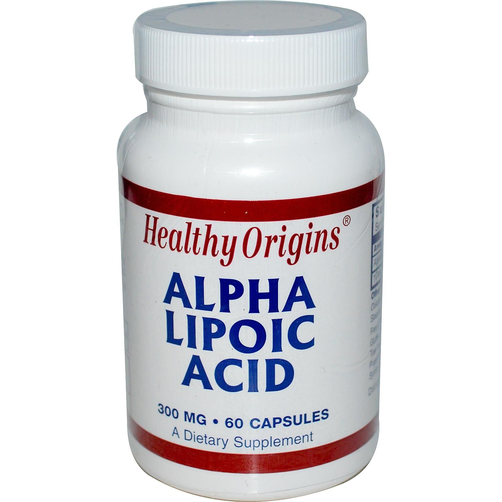 Healthy Origins, Alpha Lipoic Acid, 300 mg, 60 Capsules
