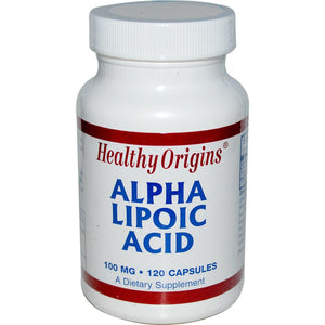 Healthy Origins, Alpha Lipoic Acid, 100 mg, 120 Capsules