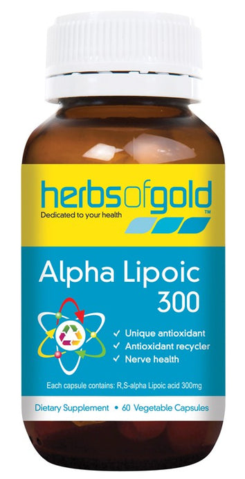 Herbs of Gold, Alpha Lipoic Acid, 300 mg, 60 Capsules