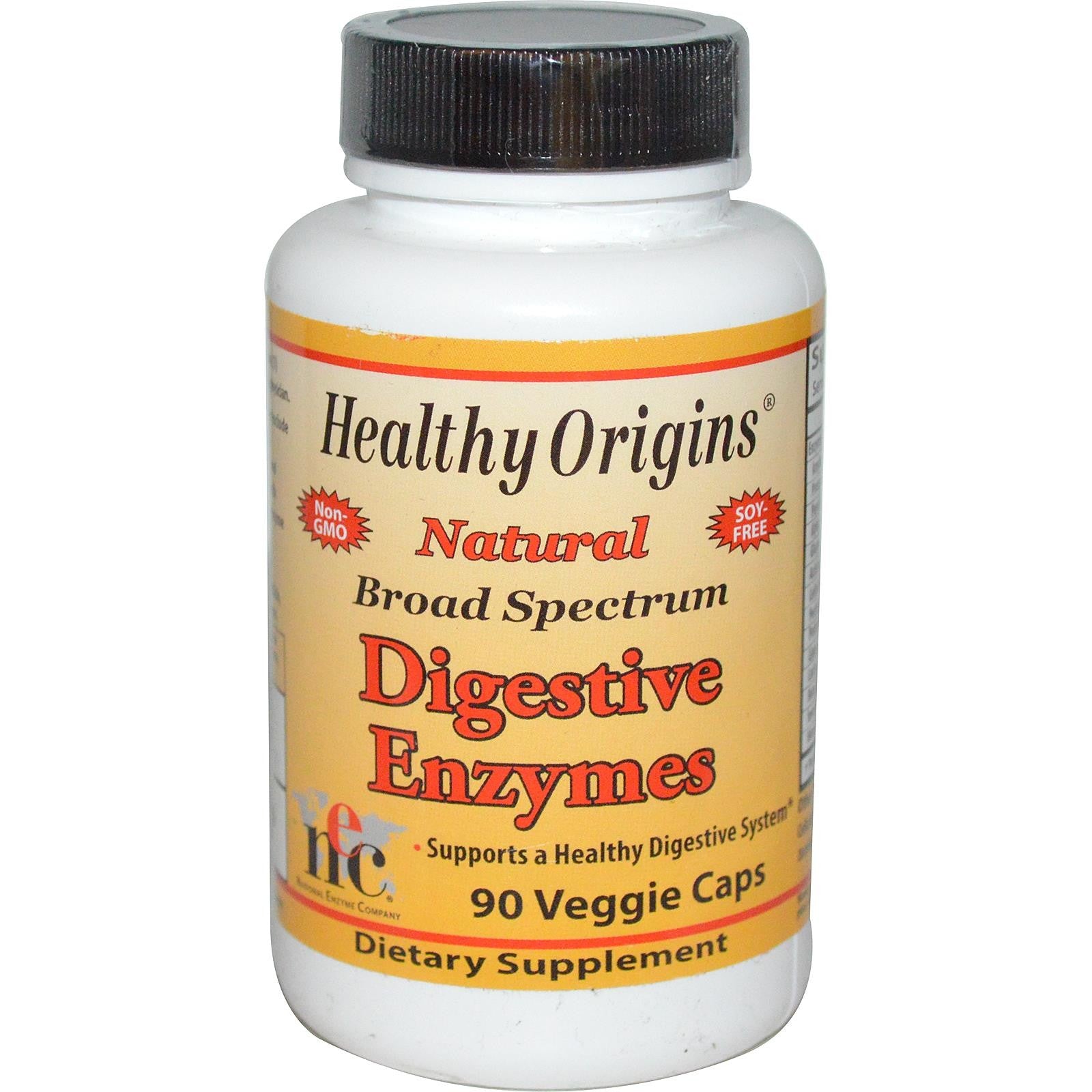 Healthy Origins, Digestive Enzymes, Broad Spectrum, 90 Veggie Capsules