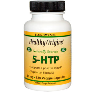 Healthy Origins 5-HTP 50mg 120 Veggie Capsules