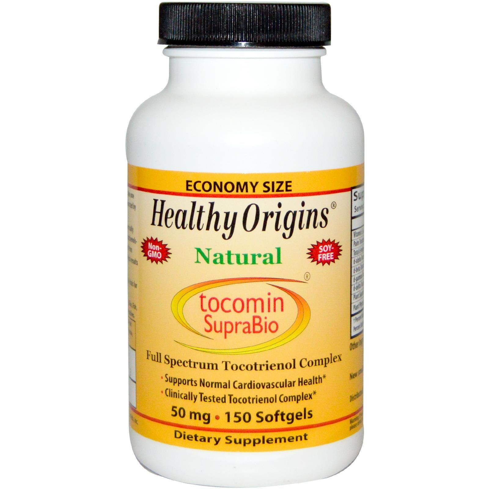 Healthy Origins Tocomin SupraBio Red Palm Oil 50mg 150 Softgels