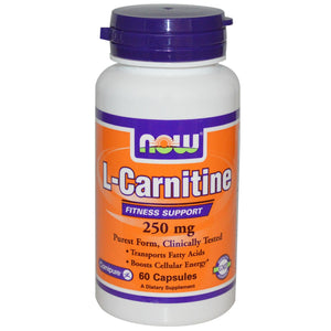 Now Foods, L-Carnitine, 250 mg, 60 Capsules