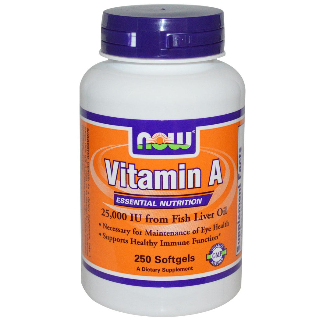 Now Foods Vitamin A 25000 IU 250 Softgels