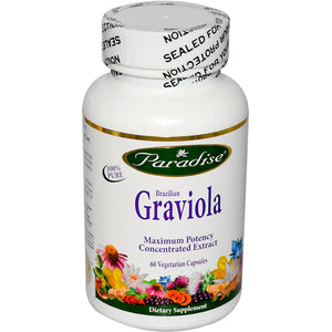 Paradise Herbs, Brazilian Graviola, 60 Veggie Capsules